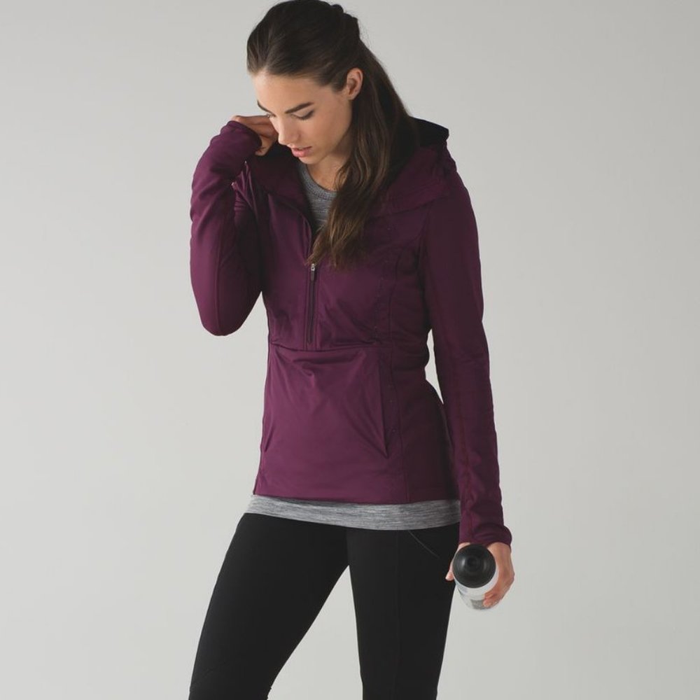 Lululemon Run For Cold Pullover Plum - image 3